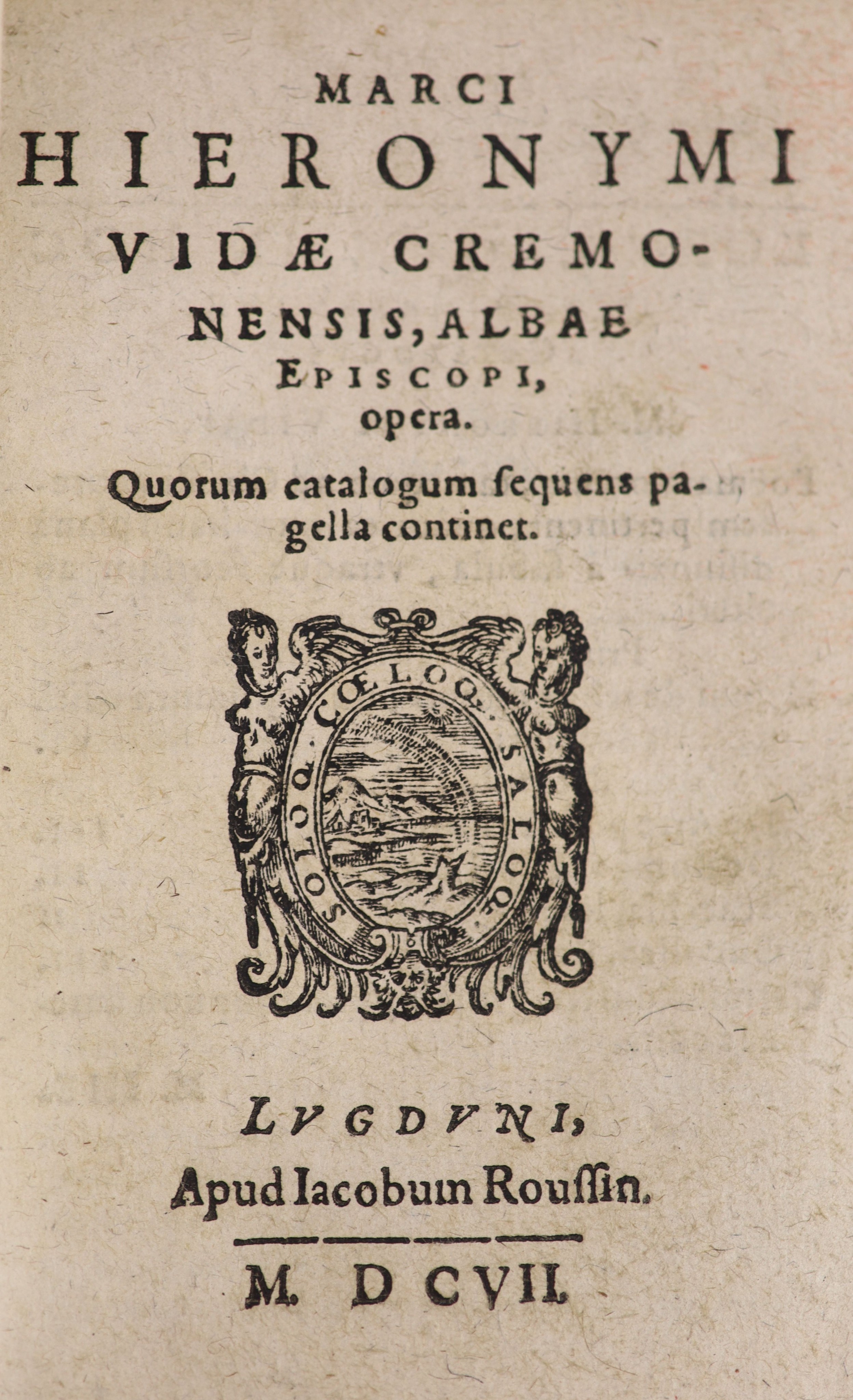 Vida, Marco Girolamo. Cremonensis, Albae Episcopi, Opera ...